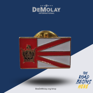 DeMolay Flag Lapel Pin