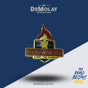 Carry the Flame Whitaker Logo Lapel Pin