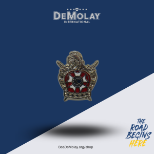 Lapel Pin/Tie-Tack Emblem - Silver Tone 1/2"