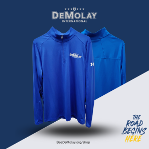 Under Armour® 3/4 Pullover Royal Blue and White Jacket