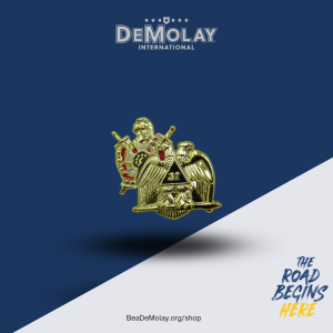 DeMolay/Scottish Rite Lapel Pin