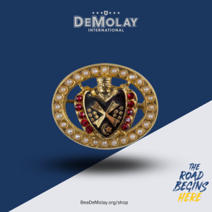 Sweetheart Lapel Pin - Oval with Pearls