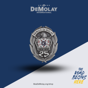Senior DeMolay 25 Year Pin