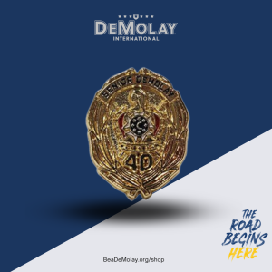 Senior DeMolay 40 Year Pin