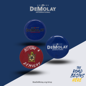 DeMolay International Round Buttons