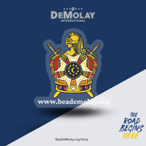 DeMolay Emblem Front Adhesive Sticker