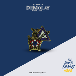 {WAITING FOR NAME CONFIRMATION FROM MARK} DeMolay/Cryptic Rite Lapel Pin